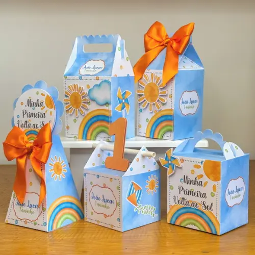 Kit 50 Lembrancinhas Personalizadas Primeira Volta ao Sol | Lembr