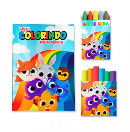 Livro de Colorir Massinha Bolofofos Personalizado | Kit Colorir Infantil | Lembrancinha Festa Infantil