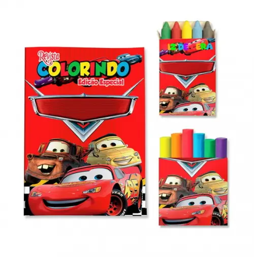 Livro de Colorir Massinha Carros Personalizado | Kit Colorir Infantil | Lembrancinha Festa Infantil