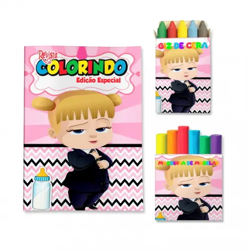 Livro de Colorir Massinha Poderosa Chefinha Personalizado | Kit Colorir Infantil | Lembrancinha Festa Infantil