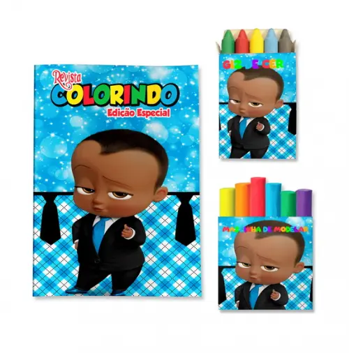 Livro de Colorir Massinha Poderoso Chefinho Personalizado | Kit Colorir Infantil | Lembrancinha Festa Infantil