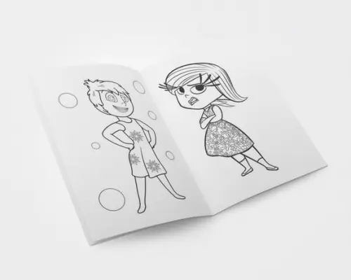 Livro de Colorir Kit Divertidamente 2 14x10+giz Personalizado | K