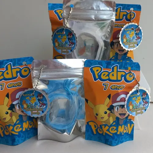 Saquinho Metalizado Ziplock Sonic Relógio no Personalizado | Lem