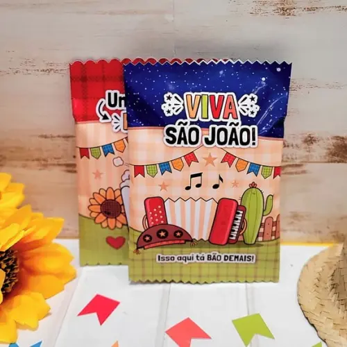 Pipoca Personalizada Festa Junina Arraiá Aniversario | Lembranci