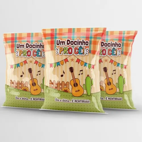 Pipoca Doce Personalizada Festa Junina Arraiá Aniversario | Lembrancinha Festa Infantil