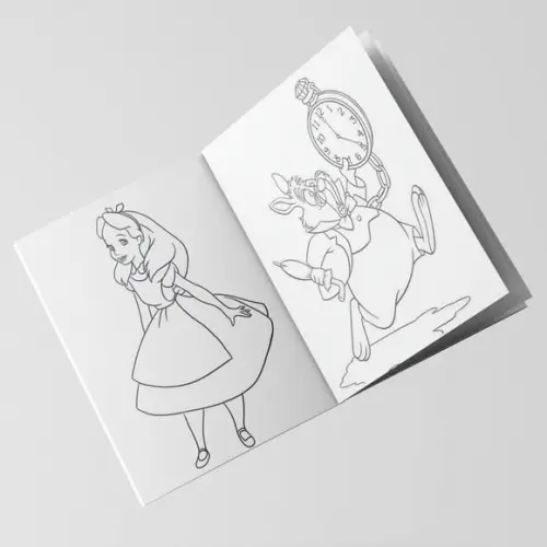Livro de Colorir Alice no País das Maravilhas 14x10 Personalizad