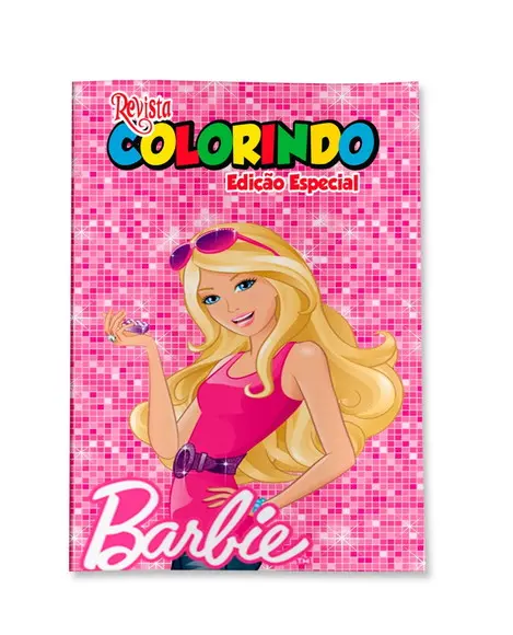 Livro de Colorir Barbie 14x10 Personalizado | Kit Colorir Infantil | Lembrancinha Festa Infantil