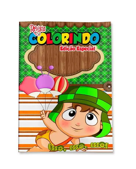 Livro de Colorir Chaves 14x10 Personalizado | Kit Colorir Infantil | Lembrancinha Festa Infantil