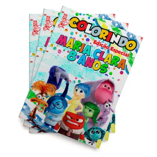 Livro de Colorir Divertidamente 2 Tam: 14x10cm Personalizado | Kit Colorir Infantil | Lembrancinha Festa Infantil