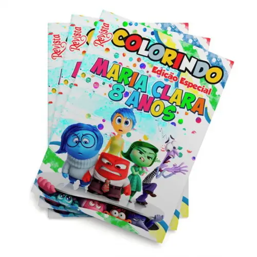 Livro de Colorir Divertidamente 2 Tam: 14x10cm Personalizado | Kit Colorir Infantil | Lembrancinha Festa Infantil