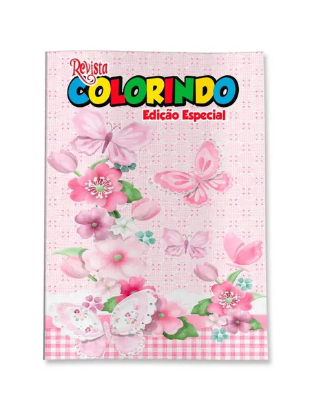 Livro de Colorir Jardim de Borboletas 14x10 Personalizado | Kit Colorir Infantil | Lembrancinha Festa Infantil