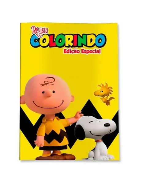 Livro de Colorir Snoopy 14x10 Personalizado | Kit Colorir Infantil | Lembrancinha Festa Infantil