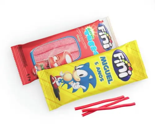 Rotulo Bala Fini Sonic | Lembrancinha Festa Infantil