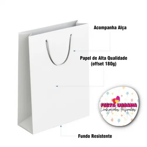 Sacolinha Personalizada Personalizada Alice no País das Maravilh