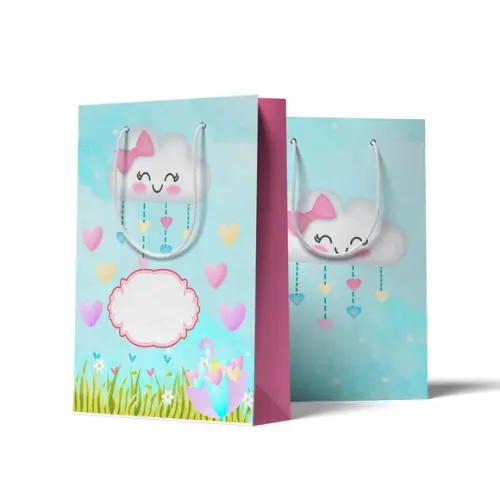 Sacolinha Personalizada Personalizada Chuva de Amor P | Lembrancinha Festa Infantil