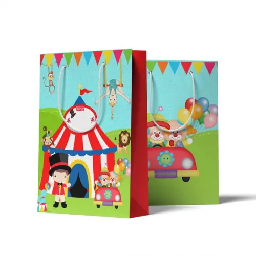 Sacolinha Personalizada Personalizada Circo Menino | Lembrancinha Festa Infantil