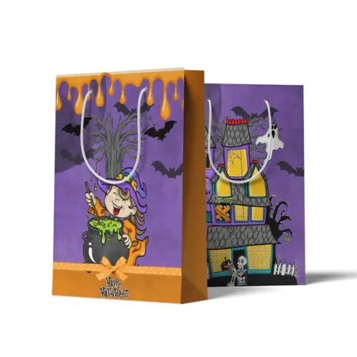 Sacolinha Personalizada Personalizada Dia das Bruxas Halloween | Lembrancinha Festa Infantil