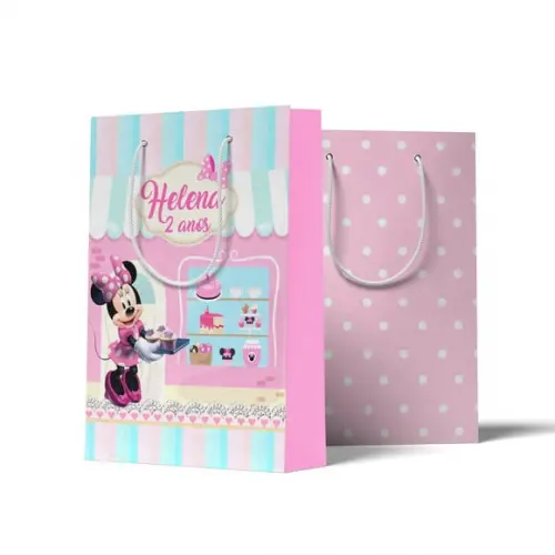 Sacolinha Personalizada Personalizada Confeitaria da Minnie | Lembrancinha Festa Infantil