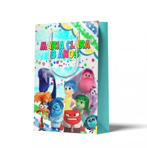Sacolinha Personalizada Personalizada Divertidamente | Lembrancinha Festa Infantil