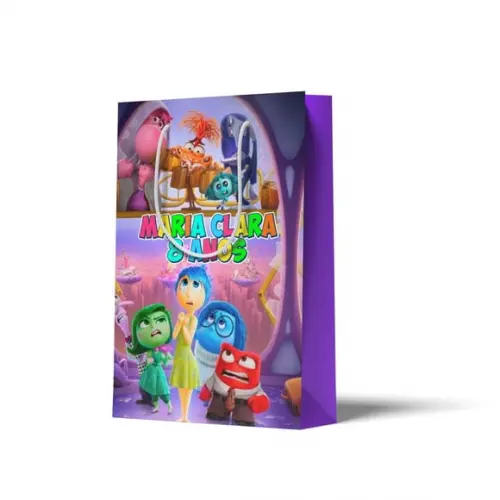 Sacolinha Personalizada Personalizada Divertidamente | Lembrancinha Festa Infantil