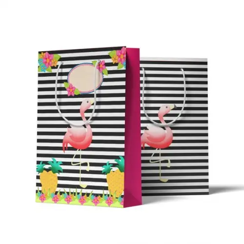 Sacolinha Personalizada Personalizada Flamingo | Lembrancinha Festa Infantil