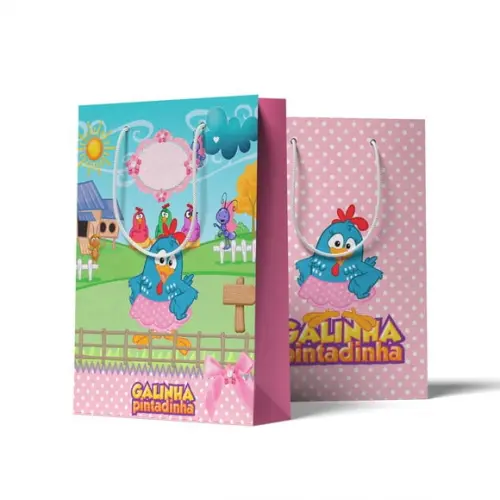 Sacolinha Personalizada Personalizada Galinha Pintadinha | Lembrancinha Festa Infantil