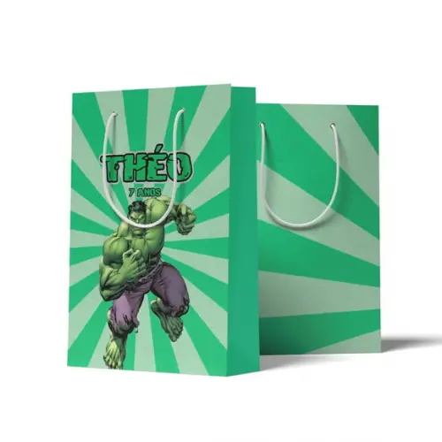 Sacolinha Personalizada Personalizada Hulk | Lembrancinha Festa Infantil