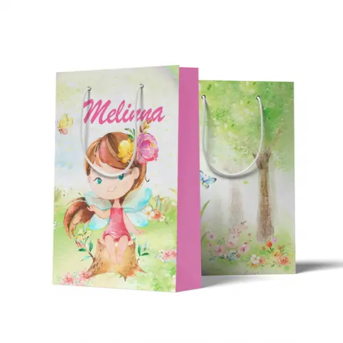 Sacolinha Personalizada Personalizada Jardim Encantado das Fadas | Lembrancinha Festa Infantil