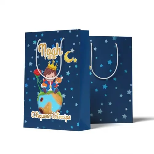 Sacolinha Personalizada Personalizada Pequeno Príncipe | Lembrancinha Festa Infantil
