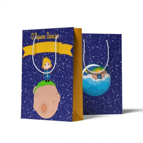 Sacolinha Personalizada Personalizada Pequeno Príncipe | Lembrancinha Festa Infantil