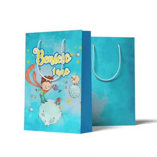 Sacolinha Personalizada Personalizada Pequeno Príncipe | Lembrancinha Festa Infantil