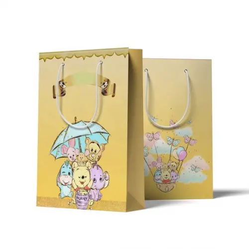 Sacolinha Personalizada Personalizada Ursinho Pooh | Lembrancinha Festa Infantil