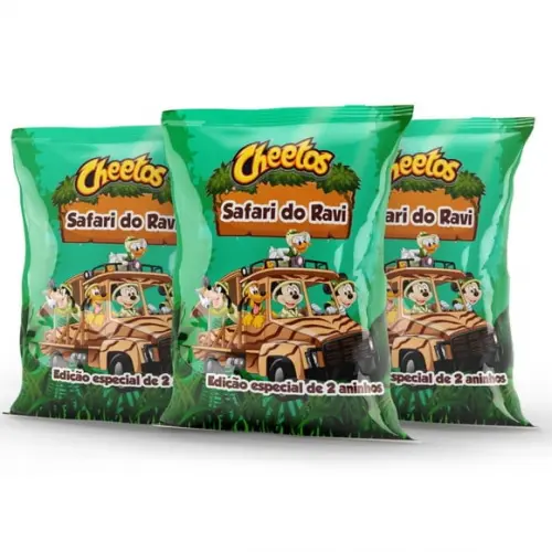 Salgadinho Cheetos Personalizado Mickey Safari | Lembrancinha Festa Infantil