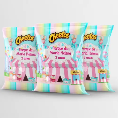 Salgadinho Cheetos Personalizado Parque de Diversão | Lembrancinha Festa Infantil