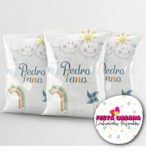 Saquinho 365 Sorrisos Personalizado | Lembrancinha Festa Infantil