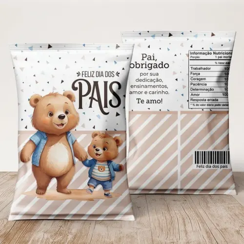 Saquinho Dia dos Pais Personalizado | Lembrancinha Festa Infantil