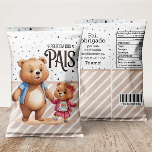 Saquinho Dia dos Pais Personalizado | Lembrancinha Festa Infantil