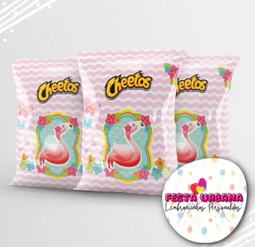 Saquinho Flamingo Personalizado | Lembrancinha Festa Infantil