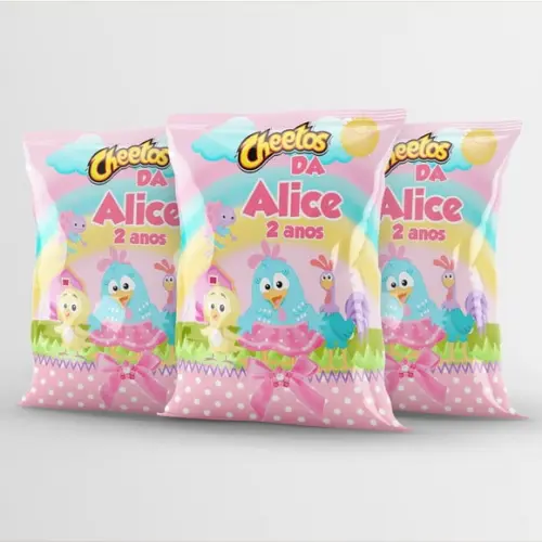 Saquinho Galinha Pintadinha Rosa Personalizado | Lembrancinha Festa Infantil