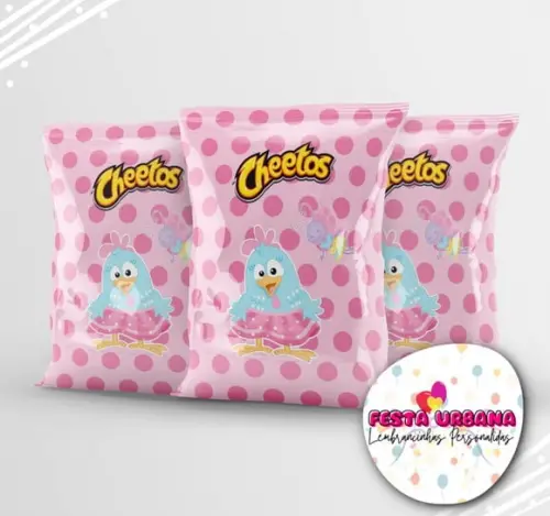 Saquinho Galinha Pintadinha Rosa Personalizado | Lembrancinha Festa Infantil