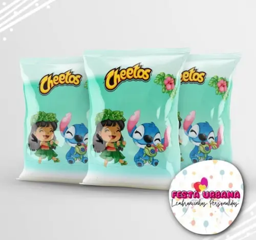 Saquinho Lilo e Stitch Cute Personalizado | Lembrancinha Festa Infantil