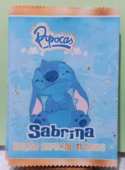 Saquinho Stitch Personalizado | Lembrancinha Festa Infantil
