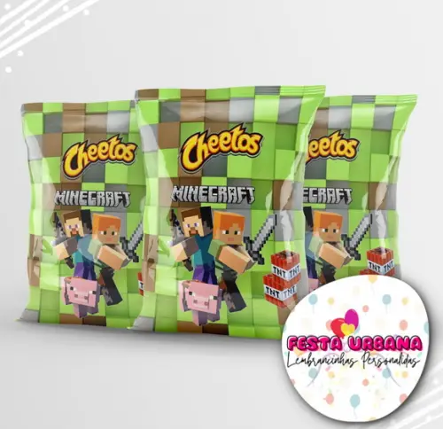 Saquinho Minecraft Personalizado | Lembrancinha Festa Infantil