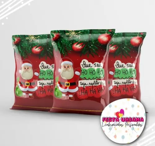 Saquinho Natal Personalizado | Lembrancinha Festa Infantil