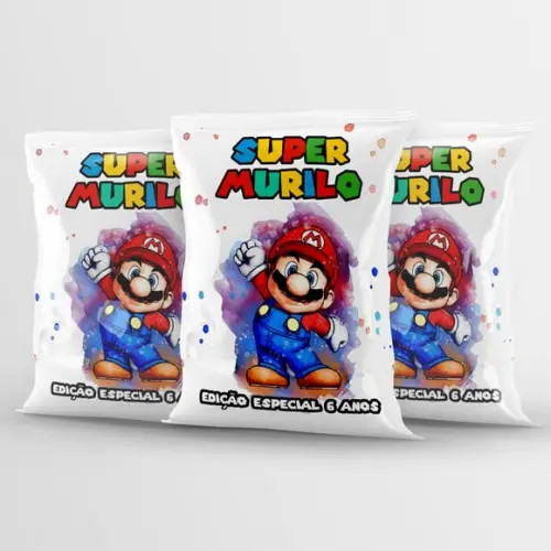 Saquinho Super Mario Personalizado | Lembrancinha Festa Infantil