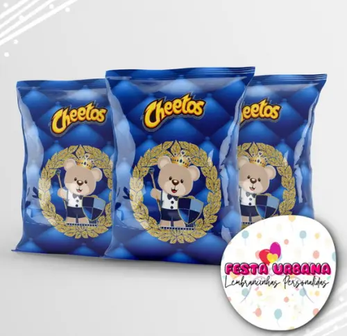 Saquinho Ursinho Realeza Personalizado | Lembrancinha Festa Infantil