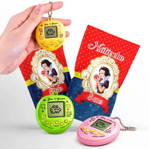 Tamagotchi Branca de Neve | Bichinho Virtual | Lembrancinha Festa Infantil