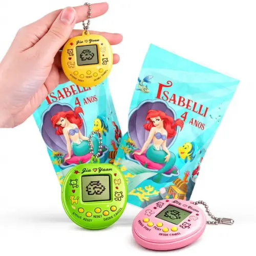 Tamagotchi Pequena Sereia Ariel | Bichinho Virtual | Lembrancinha Festa Infantil