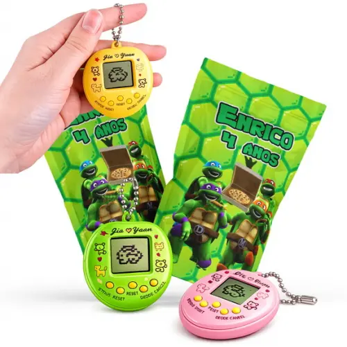 Tamagotchi Tartarugas Ninja | Bichinho Virtual | Lembrancinha Festa Infantil