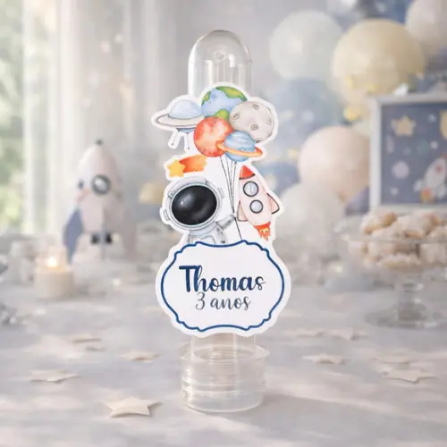 Tubete Personalizado Astronauta | Lembrancinha Festa Infantil